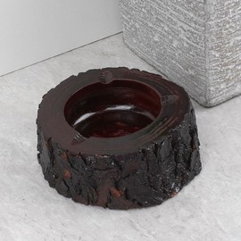 Small Wooden Ashtray for Smokers - Neat Table Accessory Wooden Ashtray 4ea