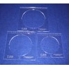 3 Piece Inside Circle Set with Rulers 1/4 Inch Thick