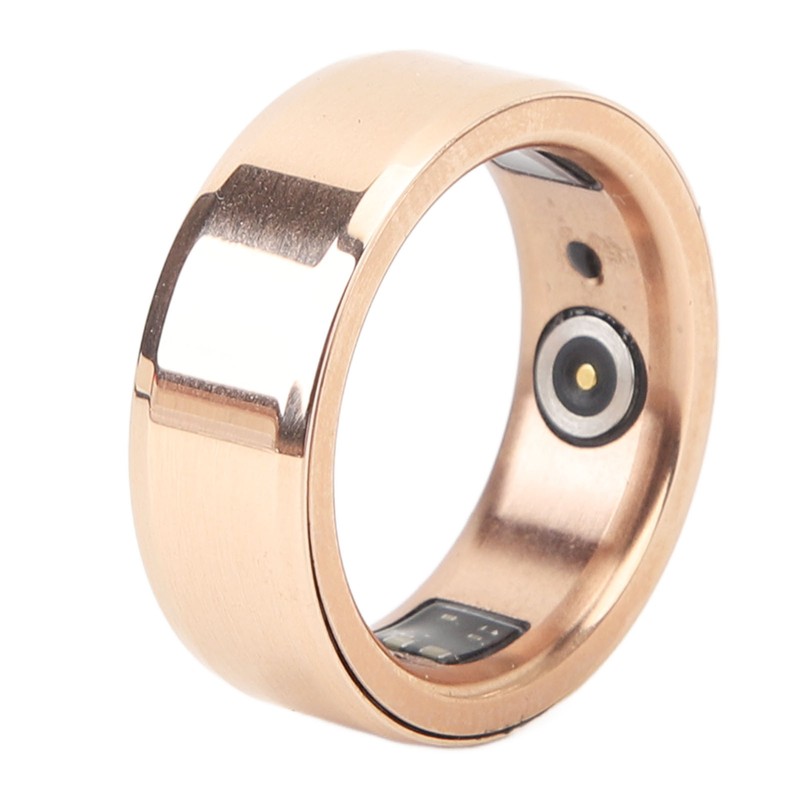 Smart Ring Pink Gold Sleep Monitor Health Tracker Waterproof Aluminum