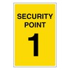 V Safety Security Point 1 100 x 150 mm -