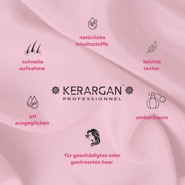Kerargan - Ultra reparierende Keratin-Haarmaske für strapazierte und gestresste Haare - Stärkt, Glättet und Schützt - Ohne Sulfate, GVO, Mineralöl - 500ml