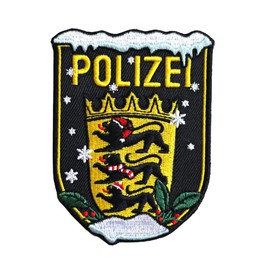 Police Xmas Baden-Württemberg Patch with Velcro Christmas Design