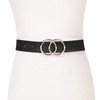 Suosdey good quality soft leather ladies belt with round metal