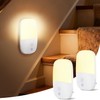 2 Lámparas de Noche con Sensor de Luz, Detecta Automáticamente