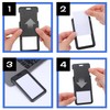 40 Pack Black Hard Plastic ID Badge Holder with Clear