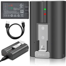 (2 Pack Battery) V4 Battery for Ring Doorbell, Doorbell Plus, Camera 1/2/3/4/3+/3plus, Stick Up Cam (2nd & 3rd Gen), Spotlight Camera/Spotlight Cam Solar Indoor Outdoor 3.65V 6040mAh 22.046Wh