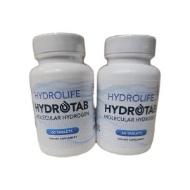 hydro 2- Bottles Of Hydrotab Molecular Hydrogen  60 Tablets Dietary Supplement.