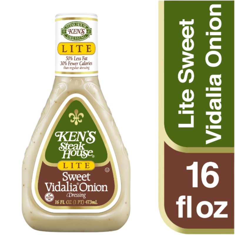 Ken's Steak House Lite Sweet Vidalia Onion Dressing,16 Fl OZ