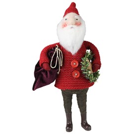 HomArt Santa with Bag and Wreath, Felt