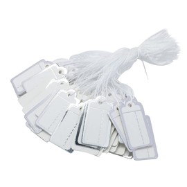 CAXUSD 500pcs Jewelry Price Tags Blank Paper Tags Silver Edge for Displaying Necklaces Earrings Bracelets Jewelry Shop for Craft Projects and Sign Making