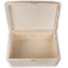 Wooden Storage Box with Lid and Gold Clasp | 30