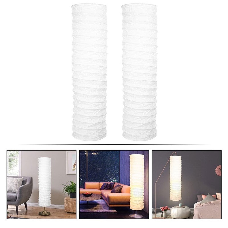 ABOOFAN Paper Floor Lamp Shade Replacement, 2pcs Creative Standing Lamp