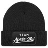 MoonWorks® Men's Beanie with Patch Knitted Hat with Saying Skiing