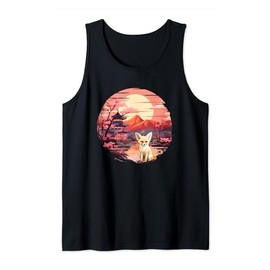 Japanese Sunset Fennec Fox Tank Top