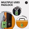 Padlock 4 Digit Combination Lock - for Gym School Locker,