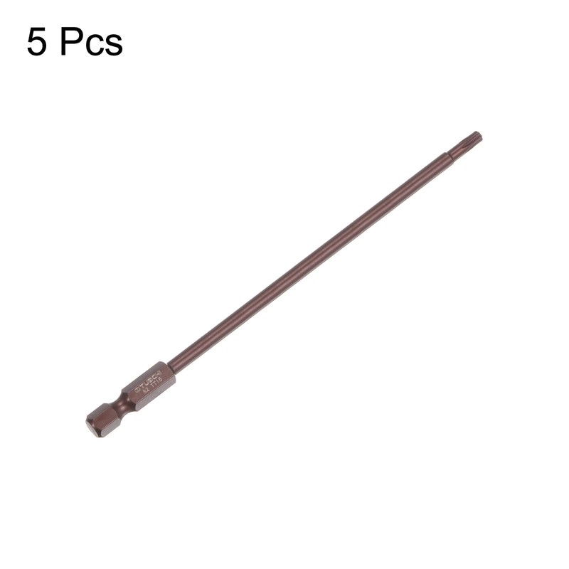 sourcing map Pack of 5 T15 Torx Bit 1/4 Inch