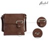 Mabel Womens Messenger Cross-Body Shoulder Bag With Silver or Gold