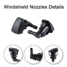 Front Windshield Washer Nozzles kit for 2008-2012 Ford Fusion Lincoln MKZ Mercury Milan, 2011-2014 Hyundai Sonata Windshield Wiper Washer Nozzle Spray Jet Replaces 8E5Z17603A