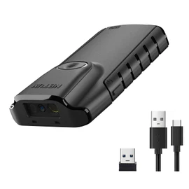 NETUM Bluetooth 2D Barcode Scanner, 3-in-1 Small Portable QR Barcode Reader Automatic Wireless Gun Scanback Clip Tablet iOS Android Windows MacOS for Warehouse Inventory POS -E800