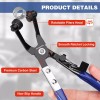 WORKPRO 3-Piece Hose Clamp Pliers Set with Pouch 27" Long
