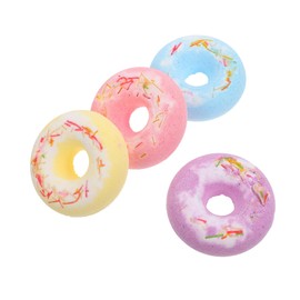 Minkissy Adorable Salt Bath Balls Doughnut Shape Spa Bath for Relaxation Nourishment Random Color