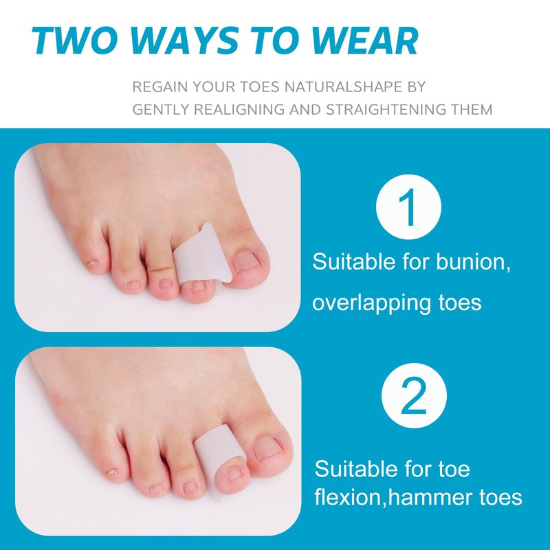 Nolimvita Hammer Toe Straightener Corrector - Toe Spacers Toe Splints
