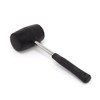 16oz Rubber Mallet with Steel Shaft - Heavy Duty Hand
