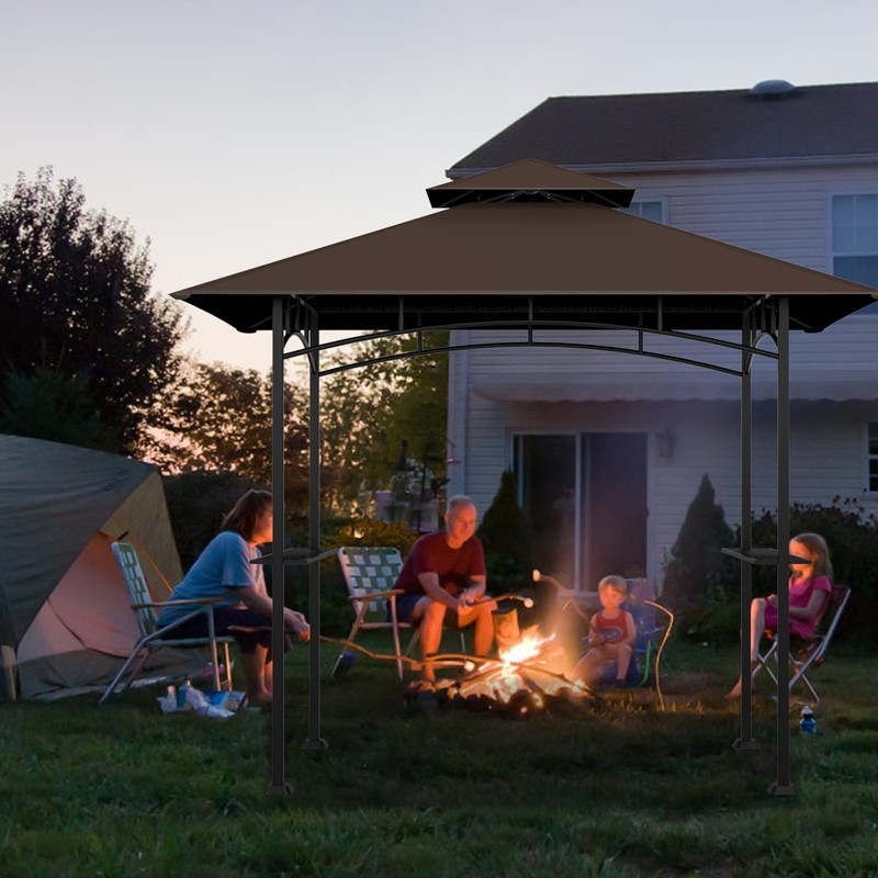Grill Gazebo Replacement Top, 5 * 8 Outdoor BBQ Top