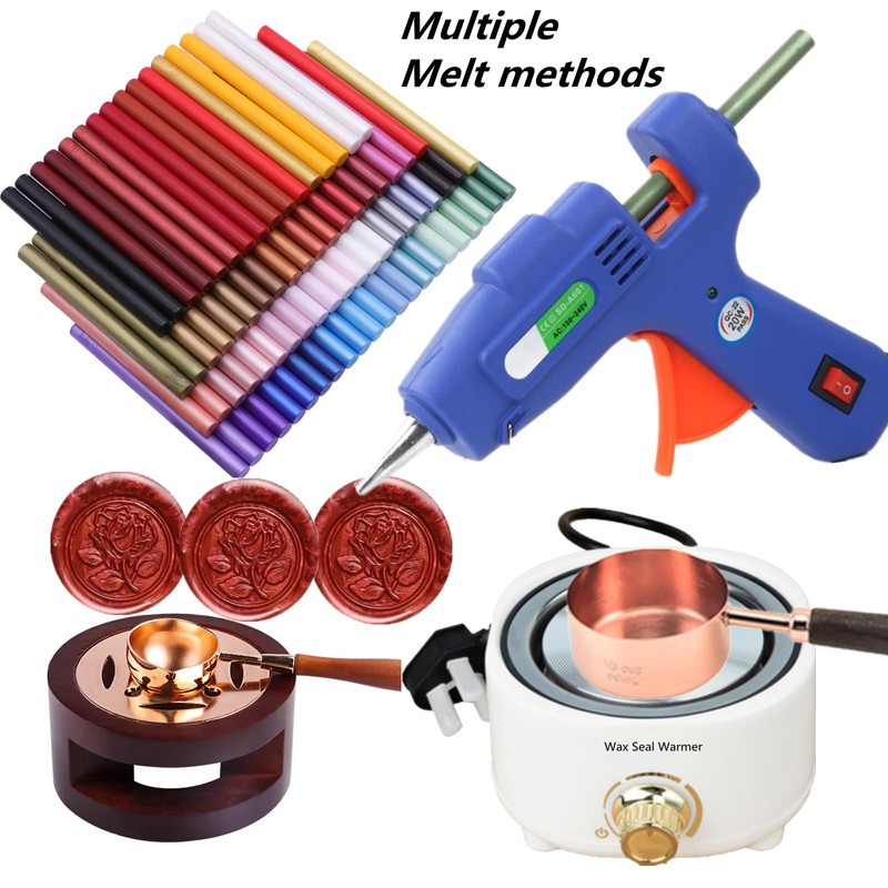 Wax Seal Sticks White, ONWINPOR 30pcs Glue Gun Wax Sealing