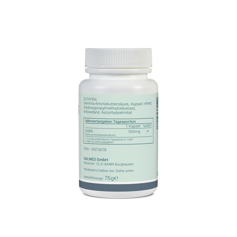 GABA – 120 Capsules (1 Capsules Contains: 500 mg Gamma