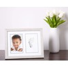 Kate & Milo Rustic Baby Footprint Photo Frame and Ink