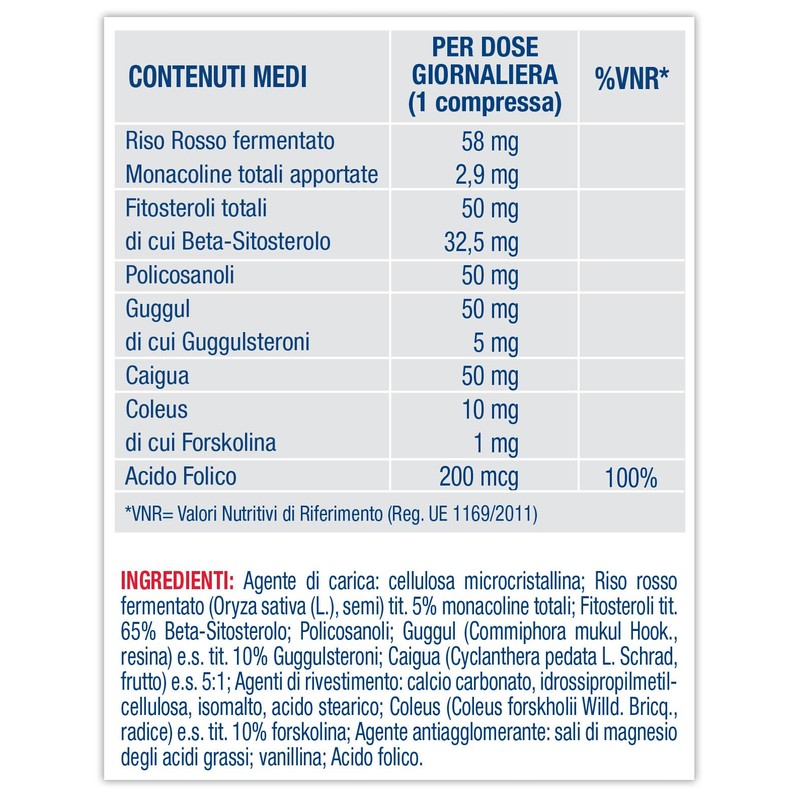 Colesterol Act Plus Forte, Integratore Alimentare Colesterolo, 60 Compresse