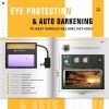 TRQWH Auto Darkening Welding Helmet 4/9-13 Shade & 3 Pcs