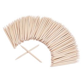 200PCS Orange Sticks for Nails,Cuticle Sticks and Orange Sticks, Cuticle Pusher Sanding Sticks with Double Sided,Nail Swatch Stick for Remover Manicure Pedicure Tool