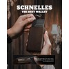 DODENSHA MagSnap Wallet I Card Holder Wallet, Dark Brown-A