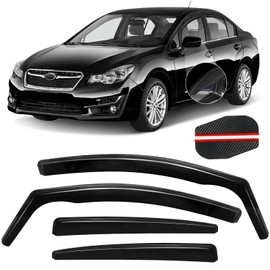 in Channel Auto Rain Guards Fit for 2011-2016 Impreza Hatchback, 2013-2015 Subaru XV CrossTrek, 2016-2017 CrossTrek, Durable Wind Deflector Vent Window Visor Shade, 4PCS