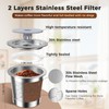 CTIANWXY Reusable K Cups for Keurig 1.0，Stainless Steel K Cup