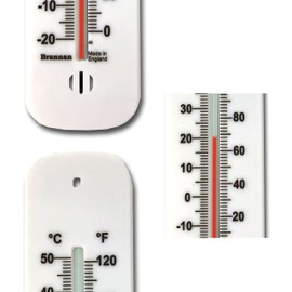 Accurate Room Thermometer 150mm For Use As Room Temperature Thermometer In The Home Office Garden or Greenhouse Easily Wall Mounted Wall Thermometer Indoor Outdoor