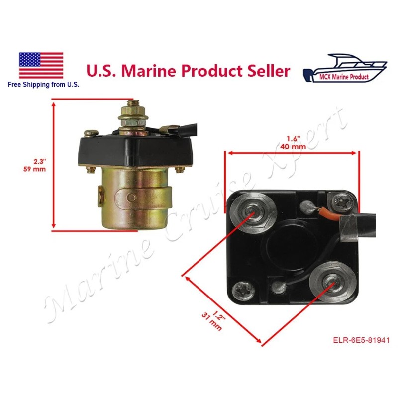 STX Starter Relay Solenoid for Mercury Mariner Outboard 15 20