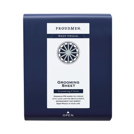 Proud Men Body Sheet, Men's, Grooming Sheet, Citrus Scent, Pack of 16 (Renewed)