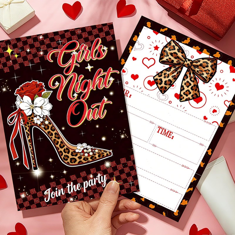 15 Set Girls Night Party Invitations with Envelopes for Bachelorette