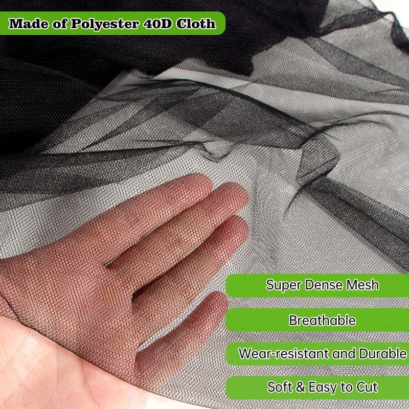 20x10Ft Mosquito Netting Garden Mesh Netting, Fly Bird Net Barrier