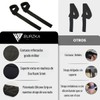 BURZKA Straps Gym Uso Rudo Correas Reforzadas de Levantamiento de