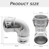 SAFBY Aluminum Type DA Camlock Fitting, 90° Elbow, 3" Female