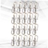 Silver S Shape Hook Clasp COHEALI 20pcs Silver Buckle Bead