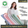 Bunnyjik GOTS Organic 2 x Cot Sheets 120x60 Fitted -