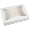 SOROO 8-PACK White Pastry Bakery Box 16x11x2.75inch,Large Donuts,Muffins,Cookies Boxes with