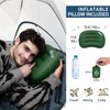 QEZER Ultralight Backpacking Sleeping Pad for Camping, with Inflatable Neck