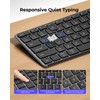 seenda Wireless Bluetooth Keyboard and Mouse Combo (USB + Dual