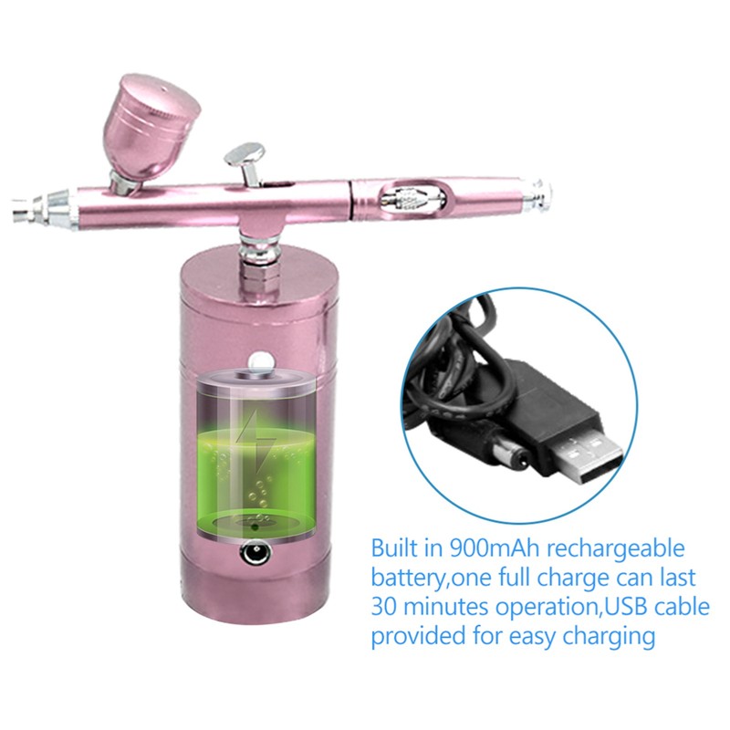 Rechargeable USB Airbrush Kit Portable Airbrush Compressor Spray Pump Handheld